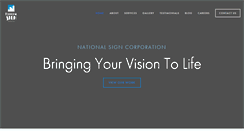 Desktop Screenshot of nationalsigncorp.com